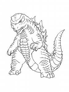 Godzilla coloring page 14 - Free printable