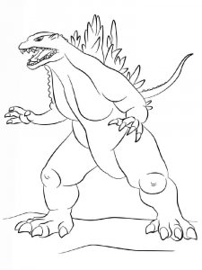Godzilla coloring page 29 - Free printable