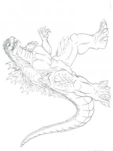 Godzilla coloring page 30 - Free printable