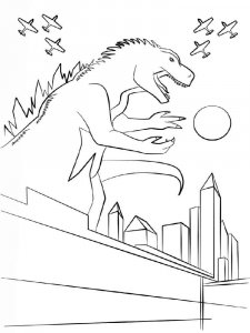 Godzilla coloring page 31 - Free printable