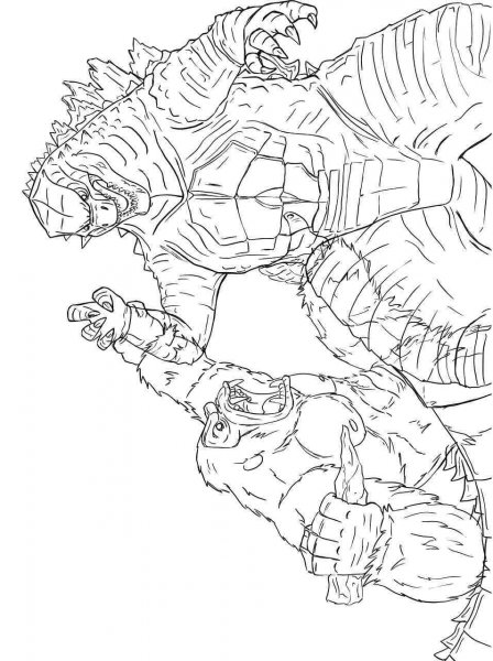 Godzilla coloring pages