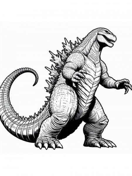 Godzilla coloring pages