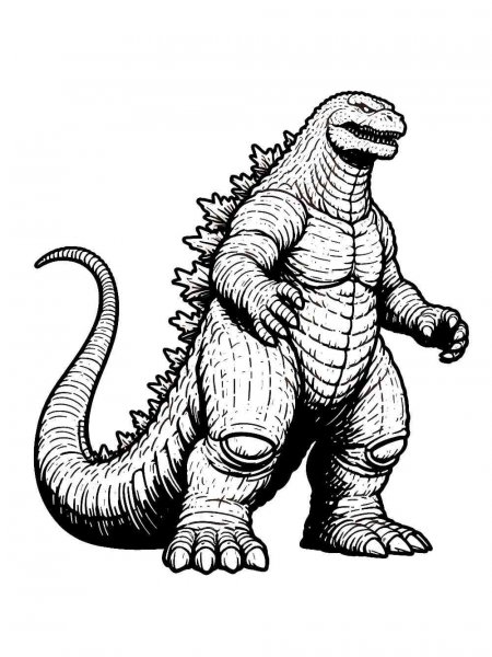 Godzilla coloring pages