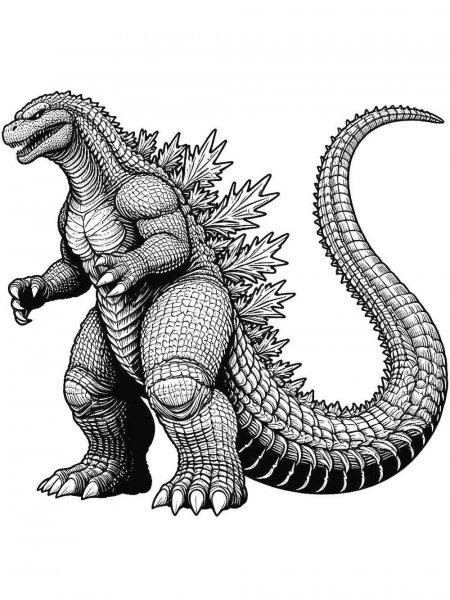 Godzilla coloring pages