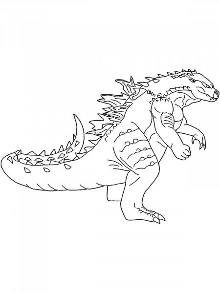 Godzilla coloring pages