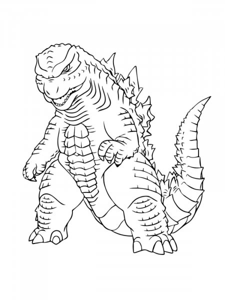 Godzilla coloring pages