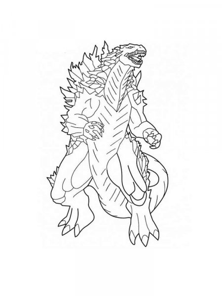 Godzilla coloring pages