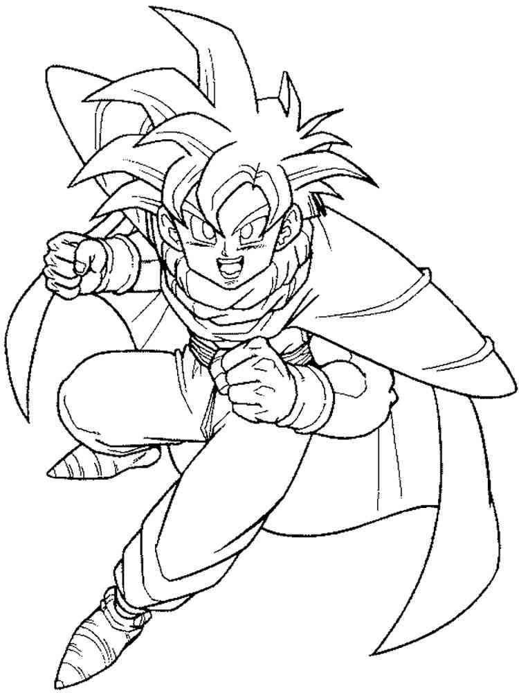 Goku coloring pages. Free Printable Goku coloring pages.