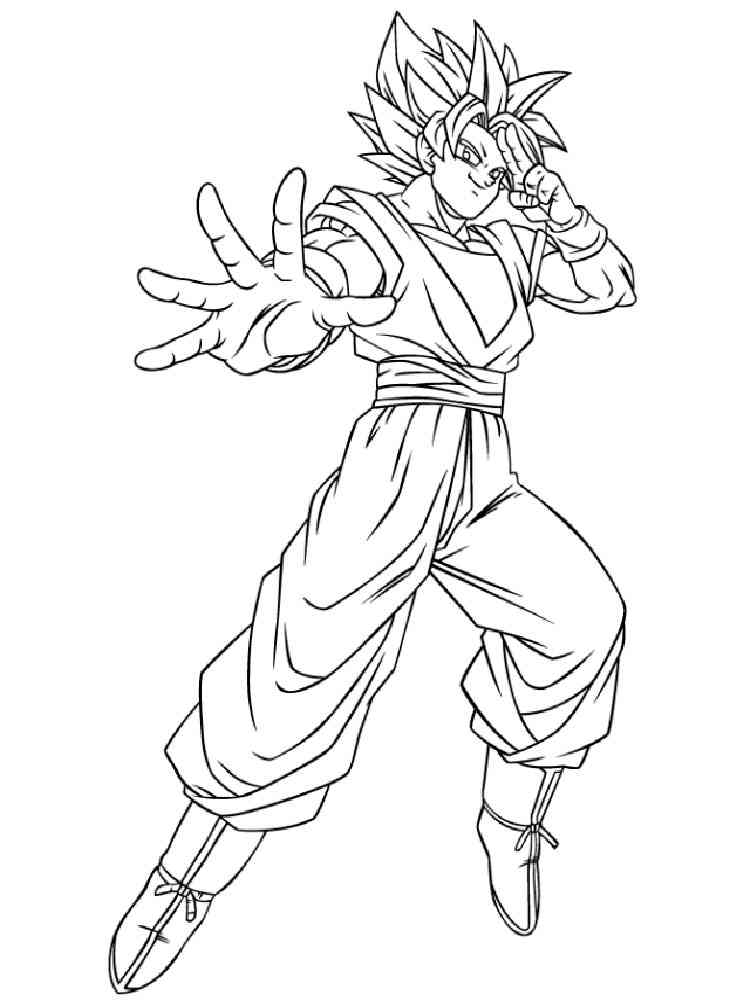 Goku coloring pages. Free Printable Goku coloring pages.