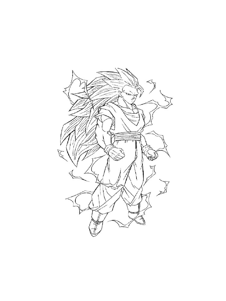 Goku Printable Coloring Pages
