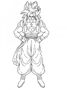 Goku coloring page 10 - Free printable
