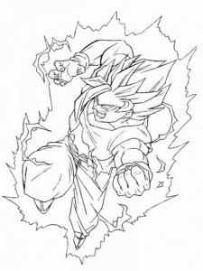 Goku coloring page 12 - Free printable
