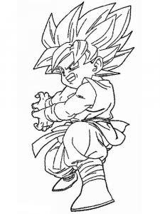 Goku coloring page 14 - Free printable
