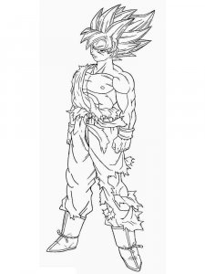 Goku coloring page 18 - Free printable