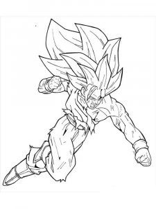 Goku coloring page 19 - Free printable