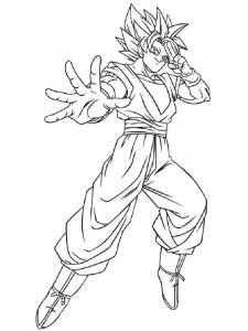 Goku coloring page 3 - Free printable