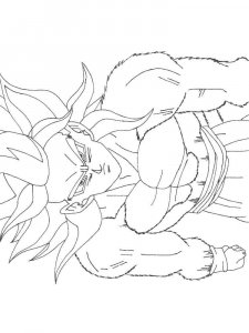 Goku coloring page 8 - Free printable