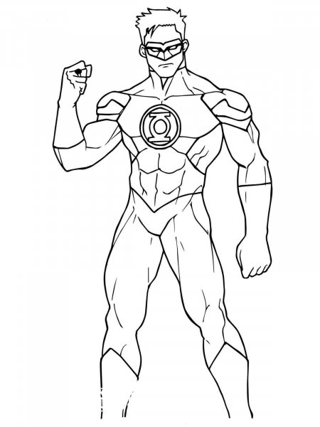 Green Lantern coloring pages