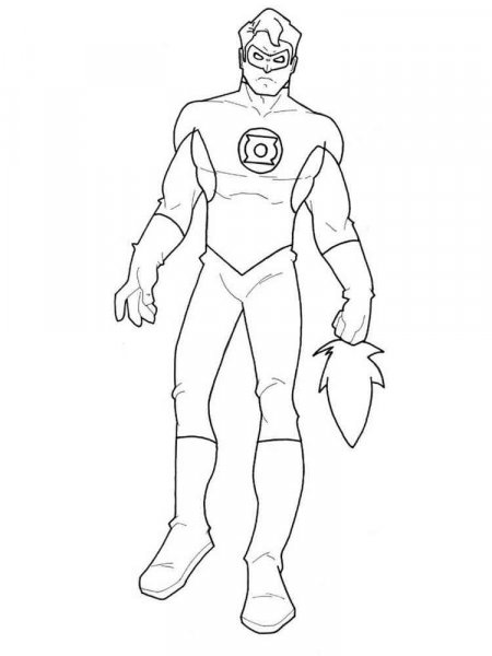 Green Lantern coloring pages