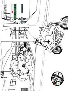 GTA coloring page 2 - Free printable