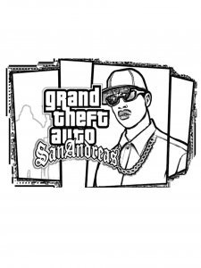 GTA San Andreas Coloring Page