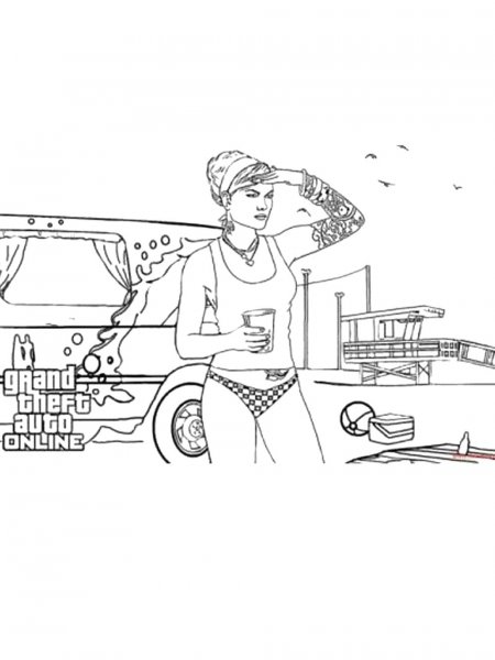 GTA coloring pages