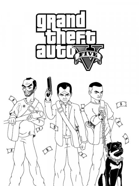 GTA coloring pages