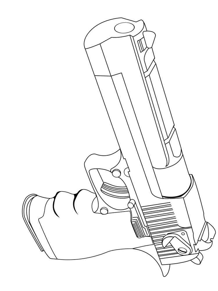 Free Gun coloring pages. Download and print Gun coloring pages