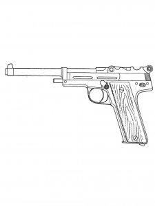 Gun coloring page 16 - Free printable