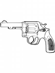 Gun coloring page 17 - Free printable