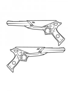 Gun coloring page 18 - Free printable
