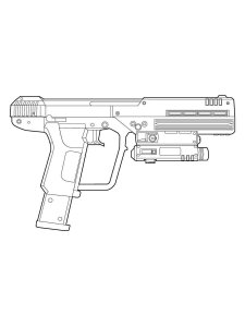 Gun coloring page 19 - Free printable