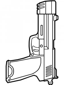Gun coloring page 21 - Free printable