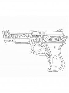 Gun coloring page 22 - Free printable
