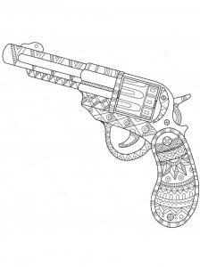 Gun coloring page 24 - Free printable