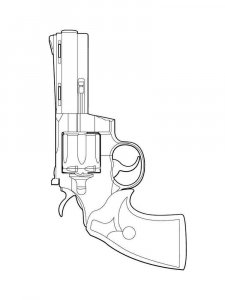 Gun coloring page 1 - Free printable