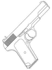 Gun coloring page 10 - Free printable