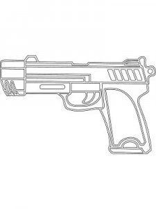 Gun coloring page 11 - Free printable