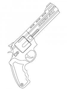 Gun coloring page 12 - Free printable