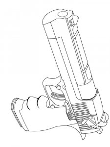 Gun coloring page 13 - Free printable