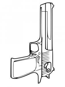 Gun coloring page 15 - Free printable