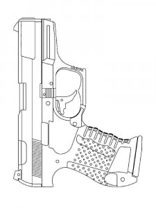 Gun coloring page 3 - Free printable