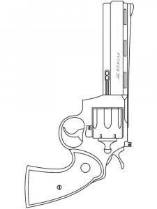 Gun coloring page 4 - Free printable