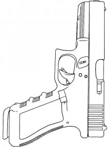 Gun coloring page 6 - Free printable