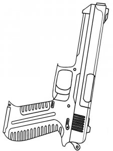 Gun coloring page 7 - Free printable