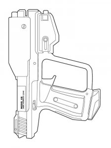 Gun coloring page 9 - Free printable