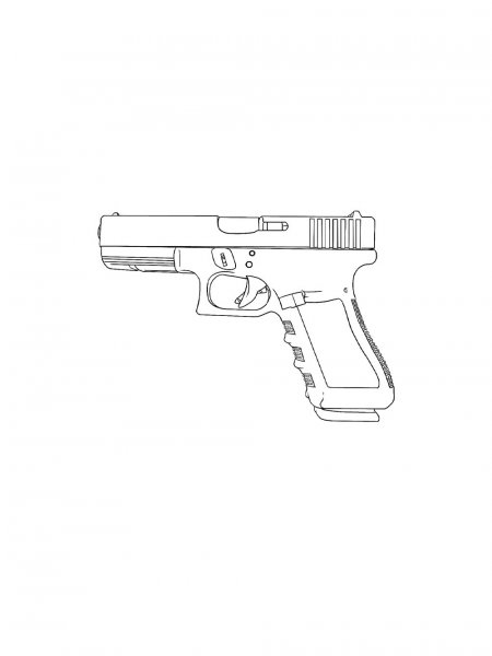 Gun coloring pages