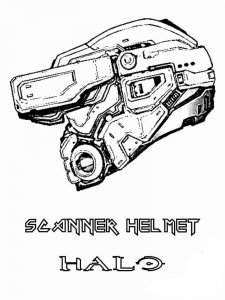 Halo coloring page 3 - Free printable
