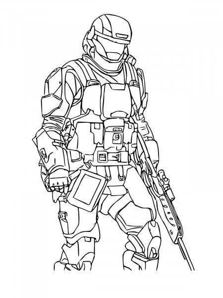 Halo coloring pages