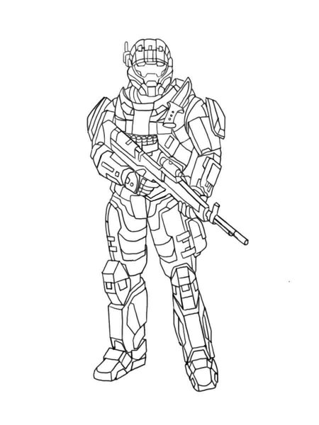 Halo coloring pages